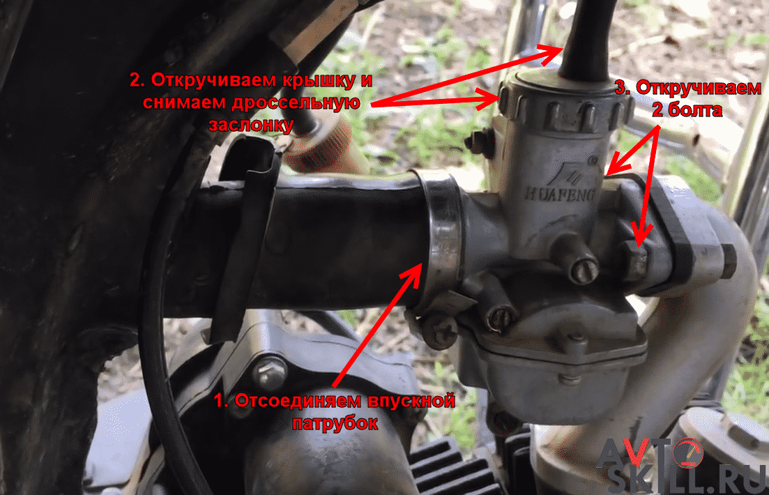 Настройка карбюратора 125 кубов